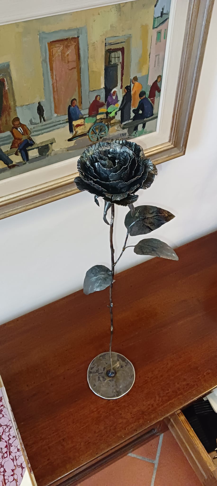 hand-beaten rose "SOFIA"